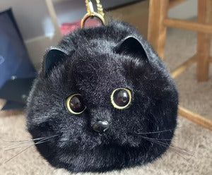 Realistic Plush Cat Handbag 🐱🤍